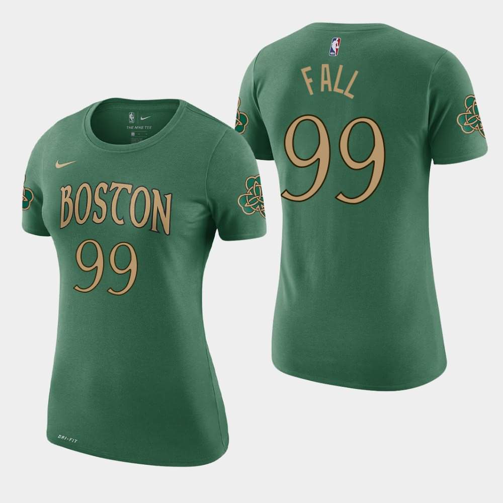 Women's Boston Celtics #99 Tacko Fall Kelly Green 2019-20 City T-Shirt JTJ04E3X