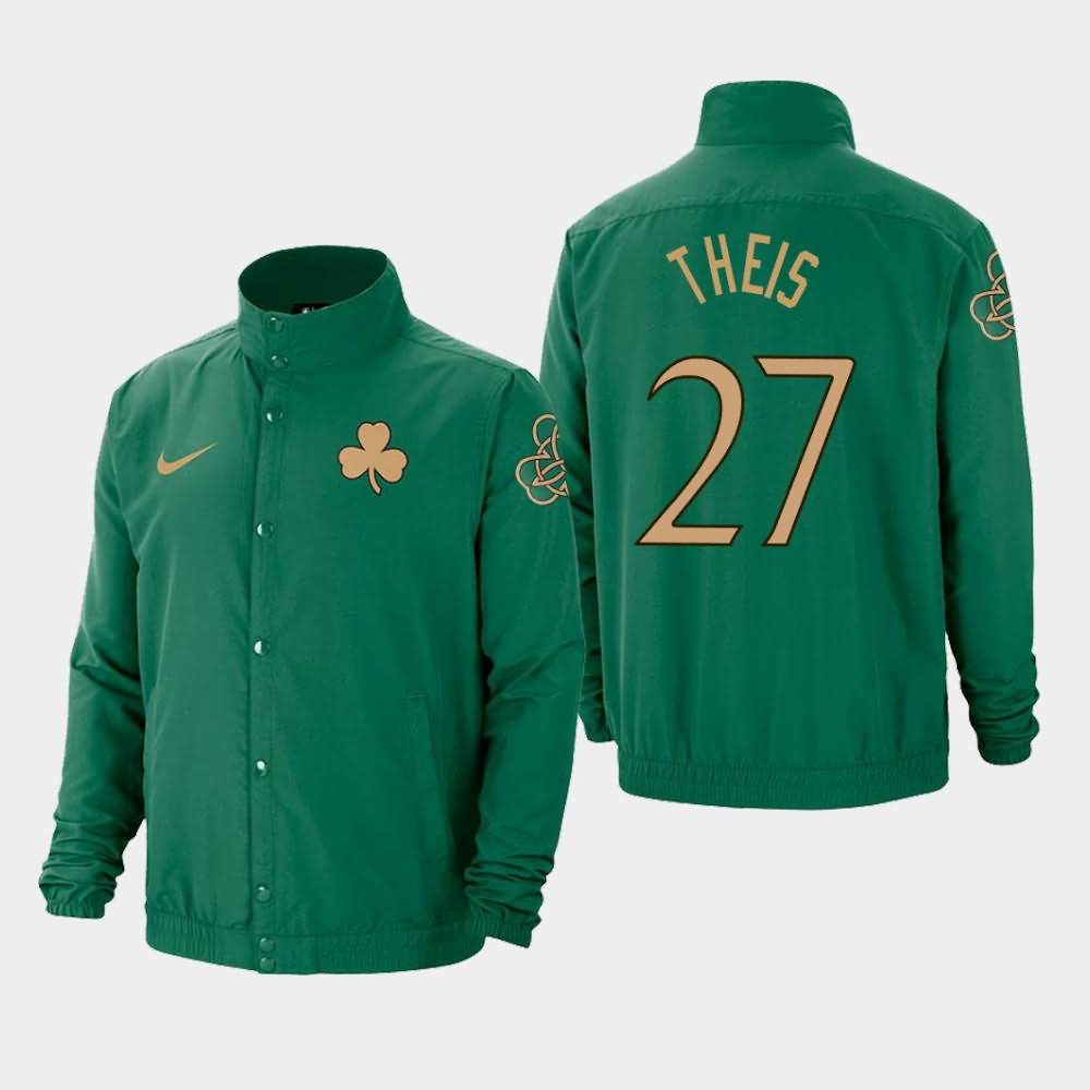 Men's Boston Celtics #27 Daniel Theis Green DNA Lightweight City Jacket VKO87E0N