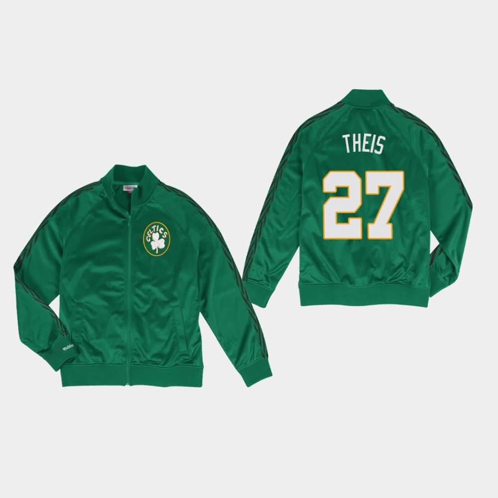 Men's Boston Celtics #27 Daniel Theis Kelly Green Mitchell & Ness Full-Zip Track Jacket ZQJ10E4T