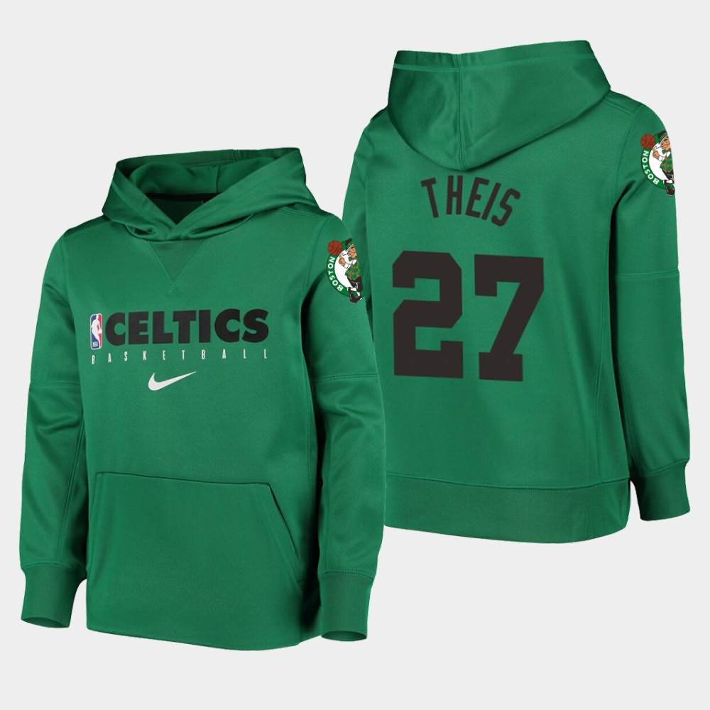 Youth Boston Celtics #27 Daniel Theis Kelly Green Performance Spotlight Hoodie GLX80E1U