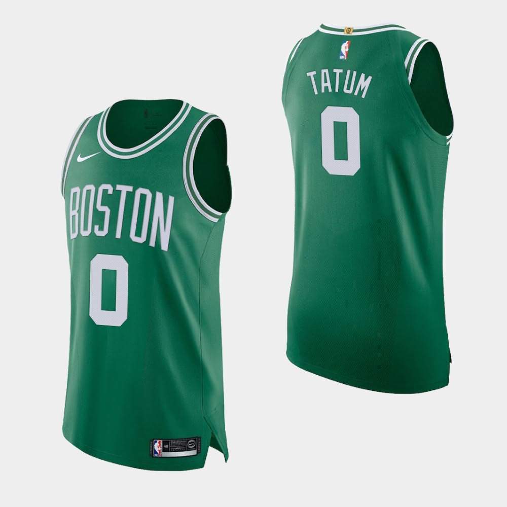 Men's Boston Celtics 0 Jayson Tatum Kelly Green Player Icon Jersey