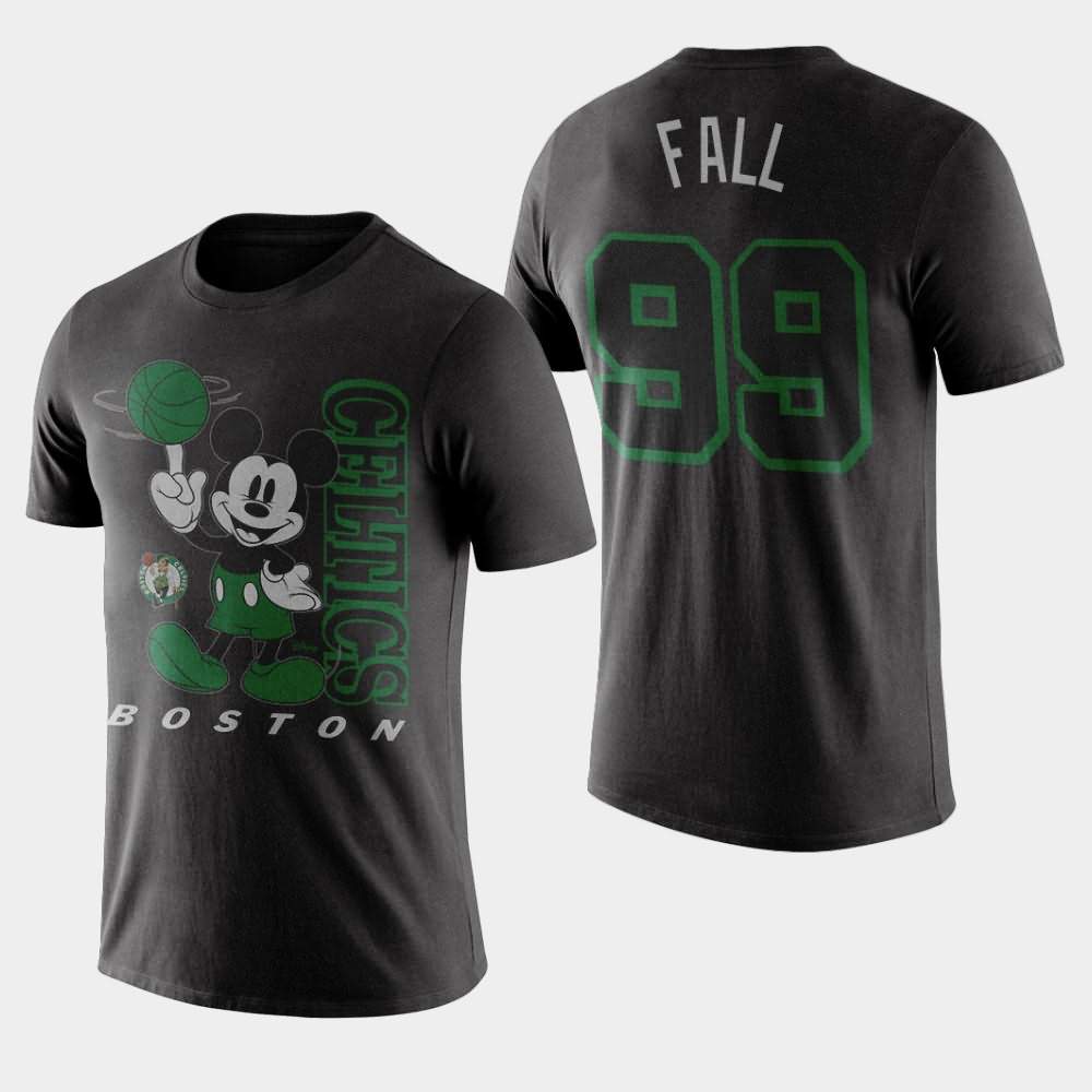 Men's Boston Celtics #99 Tacko Fall Black Vintage Mickey Baller Disney X Junk Food T-Shirt IWS37E5X