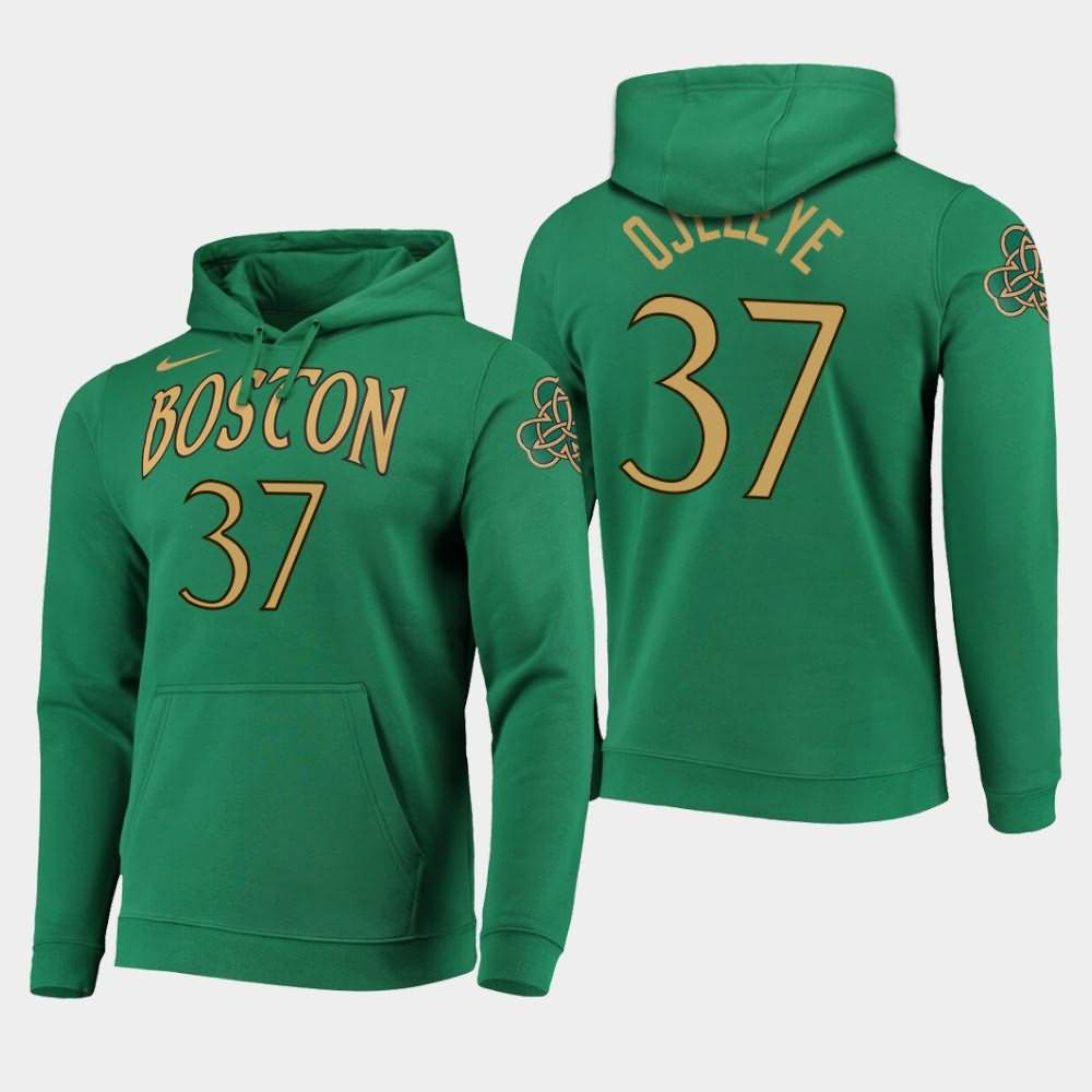 Men's Boston Celtics #37 Semi Ojeleye Kelly Green 2019-20 City Hoodie KDH43E1C