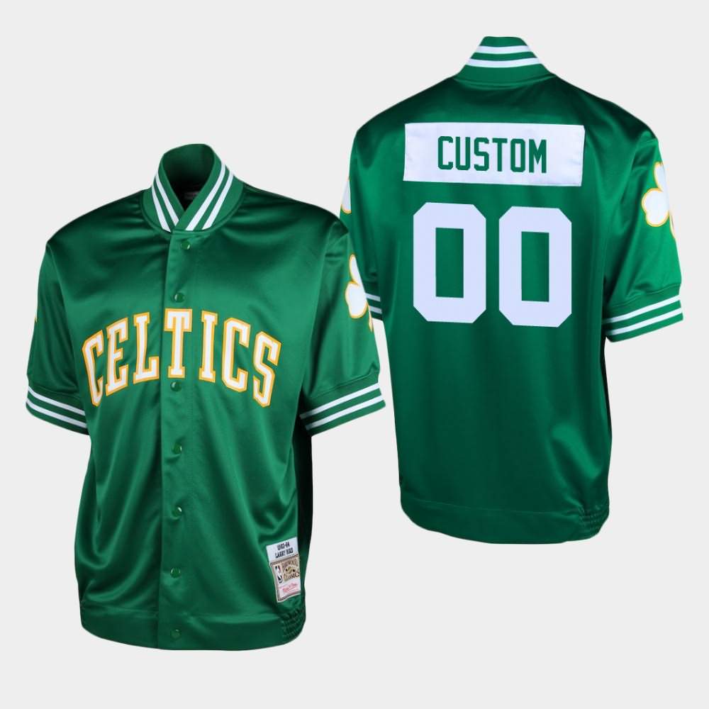 Men's Boston Celtics #00 Custom Green Shooting T-Shirt PQP05E1U