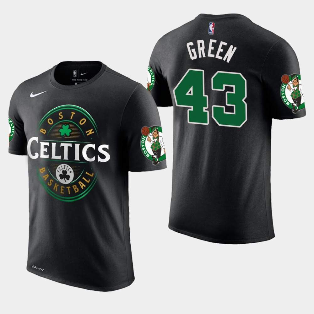 Men's Boston Celtics #43 Javonte Green Black Forever Lucky T-Shirt ...