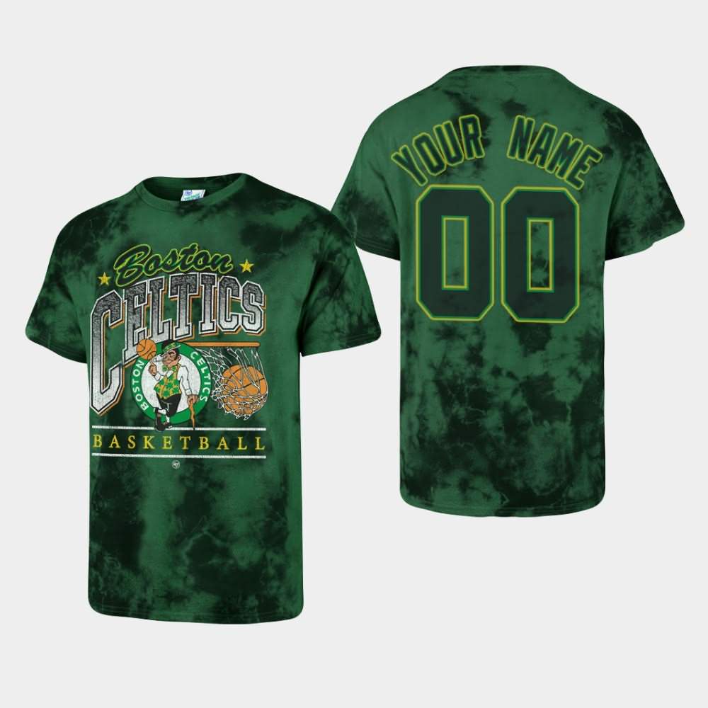 Men's Boston Celtics #00 Custom Green NBA Club Vintage T-Shirt RHX12E5Q