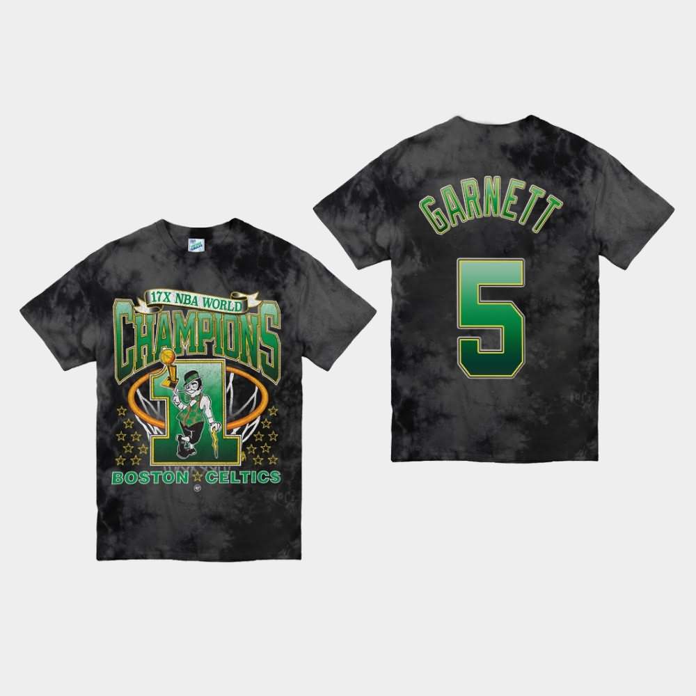 Men's Boston Celtics #5 Kevin Garnett Black NBA Vintage Tubular Playoff ...