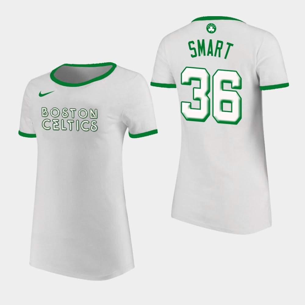 Marcus Smart Wicked Smart 36 Boston Basketball Fan T Shirt Baby One Piece / White / Newborn