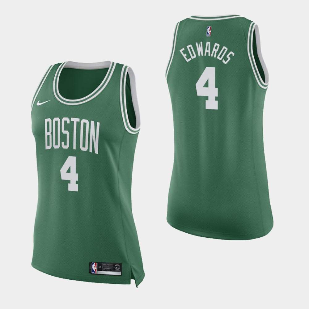 Women's Boston Celtics #4 Carsen Edwards Green Icon Jersey WGJ32E2I