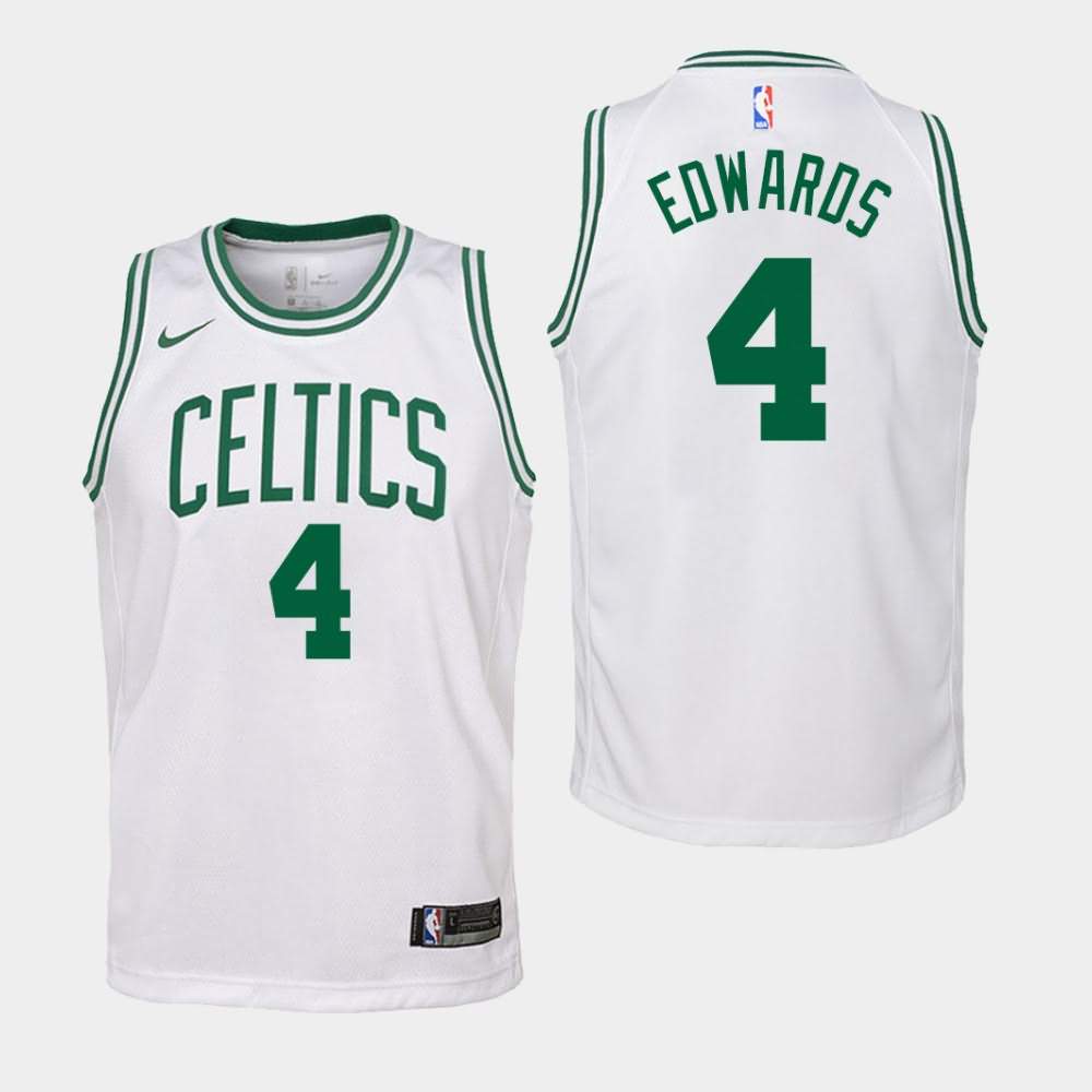 Youth Boston Celtics #4 Carsen Edwards White Association Jersey GSX55E6U
